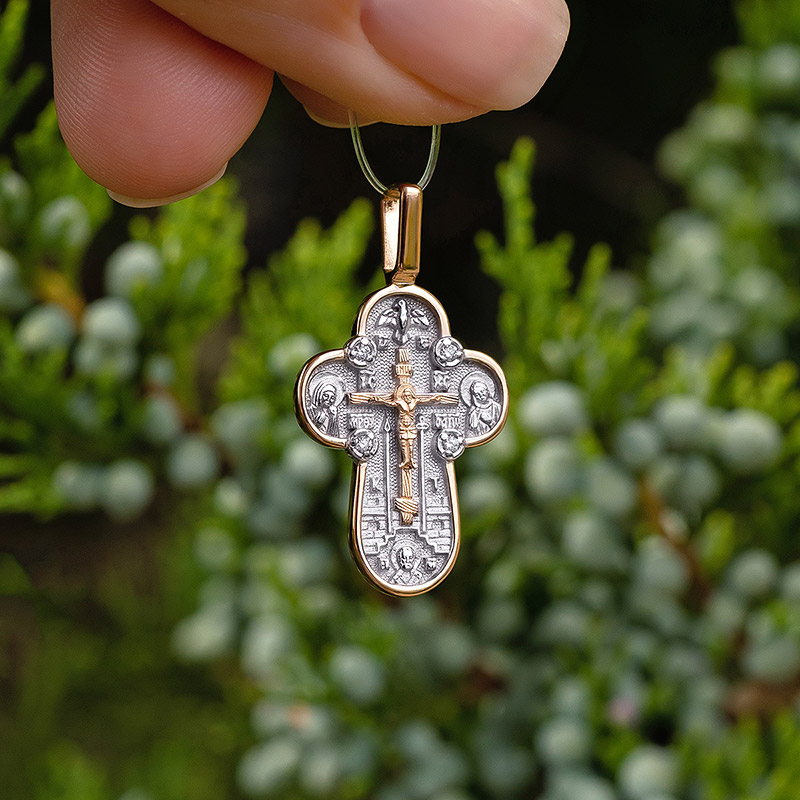 Золотой крестик 922801АКВ фото 4