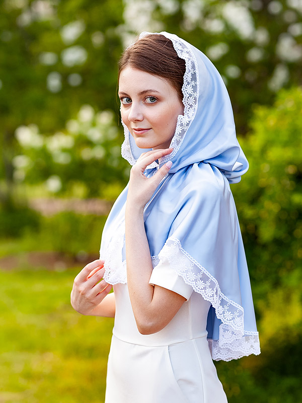 Православный платок с капюшоном "Мария" фото 3