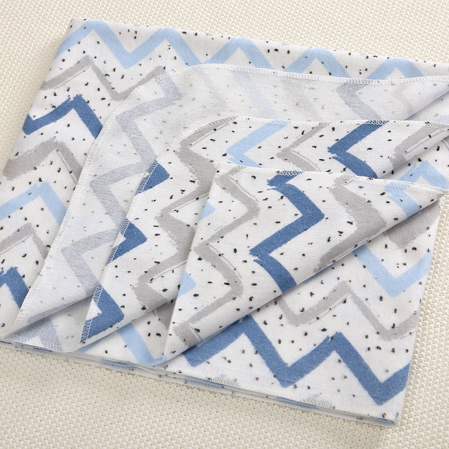 Пеленка фланель "Зигзаги" для мальчика фото 2