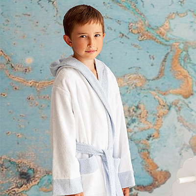 Детский махровый халат для мальчика - миниатюра фотографии товара в каталоге ЛиноБамбино