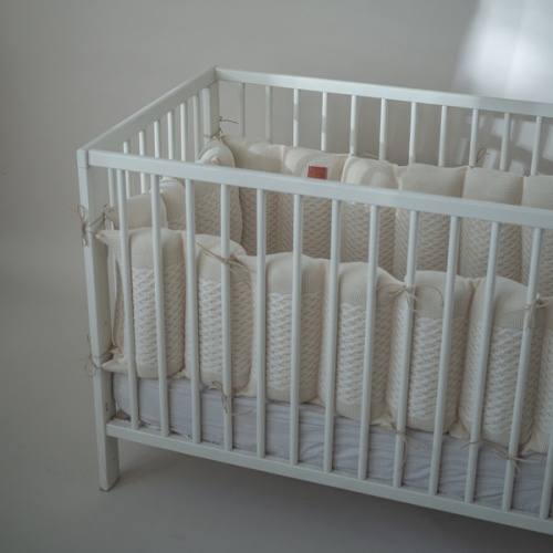 Бортики в кроватку Морфей молочный - миниатюра фотографии товара в каталоге ЛиноБамбино