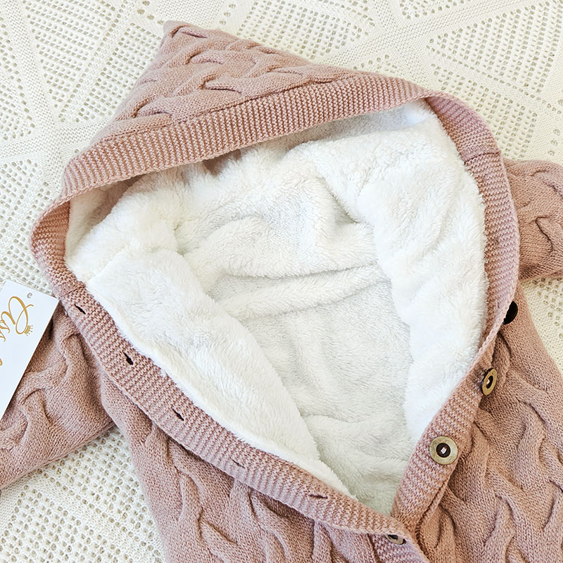 Утепленный комбинезон  "Остин" с капюшоном, пудра фото 4