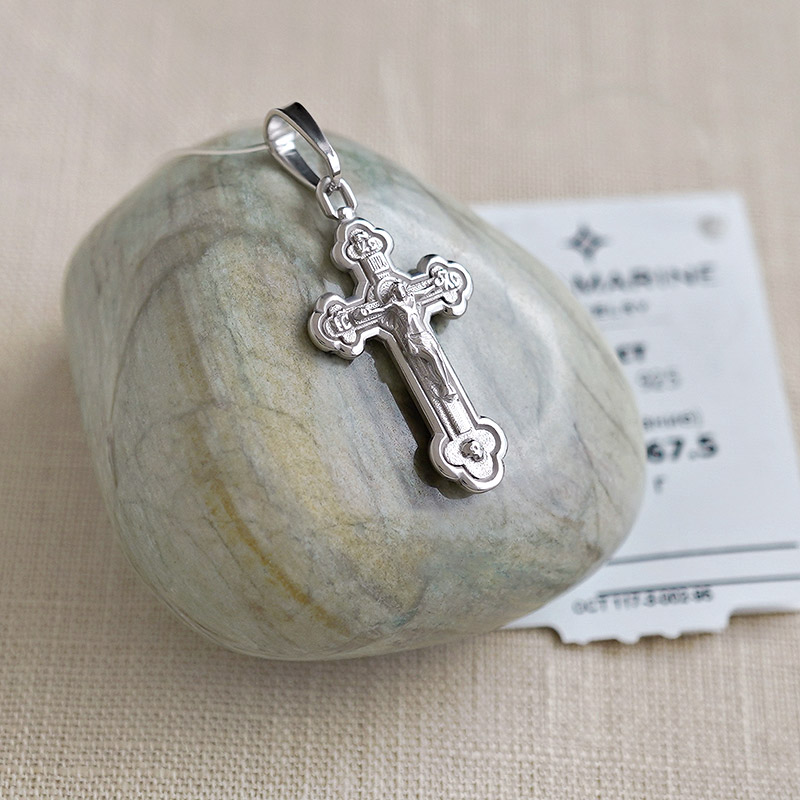 Серебряный крестик 11867АКВ фото 4