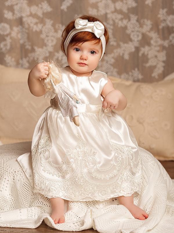 Костюмчик с платьем "Асселина" молочный фото 3