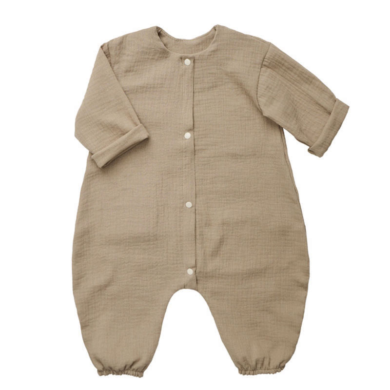 Детский летний комбинезон из муслина Токио капучино фото 3