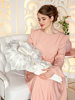 Фото товара "Комплект на выписку "Тезоро" молочный для девочки" из магазина ЛиноБамбино