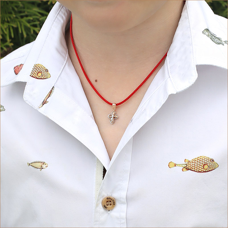 Золотой крестик 922753АКВ фото 2