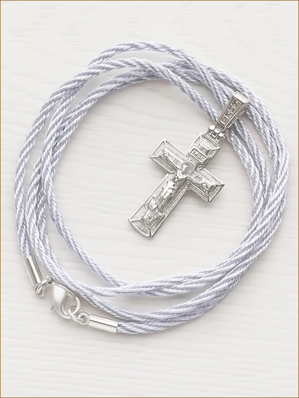 Серебряный крестик 11421АКВ фото 5