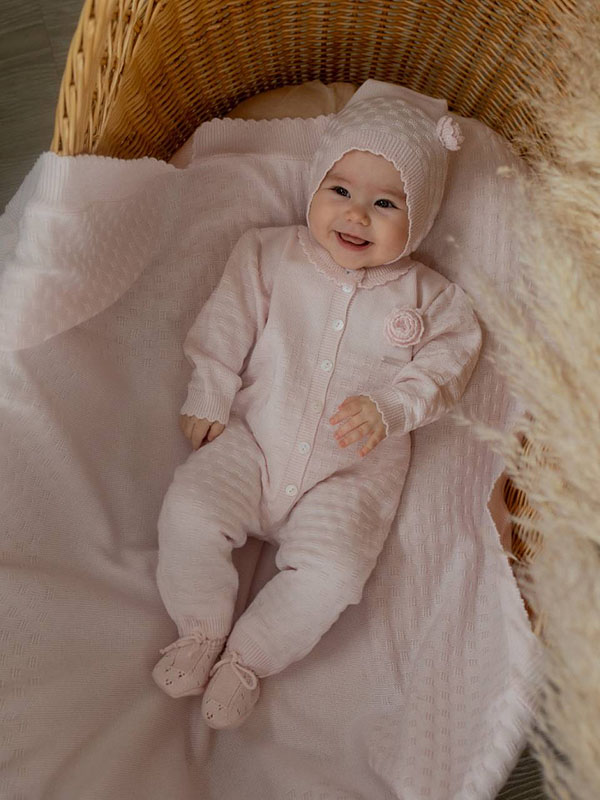 Комплект "Очарование": комбинезон + шапка, розовый фото 4