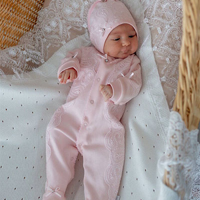 Комплект "Лея", розовый - миниатюра фотографии товара в каталоге ЛиноБамбино