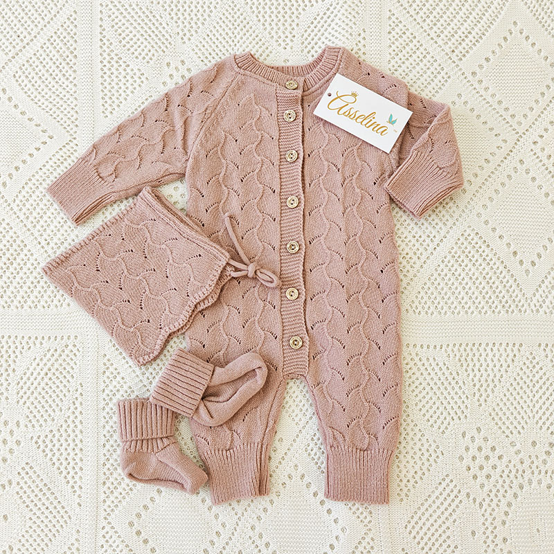 Комплект  "Нила" на выписку, пудра фото 2