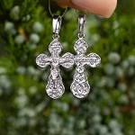 Серебряный крестик 14939АКВ