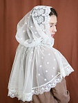 Кружевной платок с капюшоном "Анастасия"