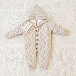 Утепленный комбинезон  "Остин" с капюшоном, крем-брюле