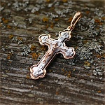 Золотой крестик 11942АКВ, взрослый