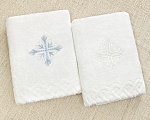 Махровое полотенце для крещения "Лучистый крестик"