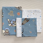 "Космонавты" 1,5 спальный комплект постельного белья