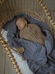 Вязаный кокон для новорожденного Loom капучино