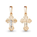 Золотой крестик 14943АКВ