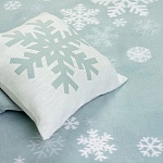 1,5-спальное байковое одеяло "Снежинки"