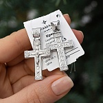 Серебряный крестик 14826АКВ, взрослый