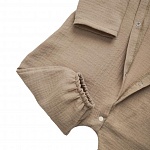 Детский летний комбинезон из муслина Токио капучино