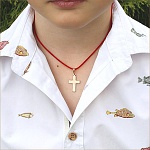 Золотой крестик 12653АКВ