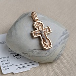 Золотой крестик 14858АКВ, взрослый