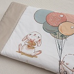 Детское одеяло 100х140 Зайчики и шарики