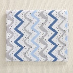 Пеленка фланель "Зигзаги" для мальчика