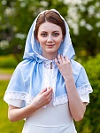 Православный платок с капюшоном "Мария"