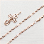 Золотая цепочка Би 2Р 0,5 пустотелая