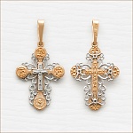 Золотой крестик 12152АКВ