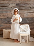 Крестильный набор для девочки "Традиция" с полотенцем