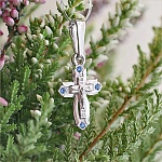 Серебряный крестик 20478АКВ