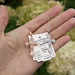 Золотой крестик 11942АКВ, взрослый