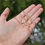 Золотая цепочка "Ромб" 0,6 полновесная