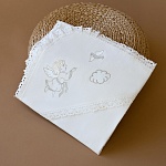 Теплая пеленка для крещения "Ангел" с капюшоном