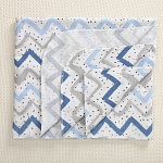 Пеленка фланель "Зигзаги" для мальчика