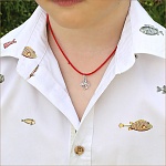 Серебряная подвеска ангелочек с фианитом 23183АКВ