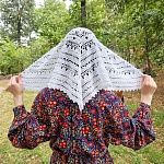 Вязаная косынка Классик