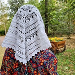 Вязаная косынка Классик