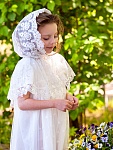 Детский церковный платок с капюшоном "Анастасия"