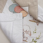 Детское одеяло 100х140 Зайчики и шарики