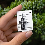 Серебряный крестик 14842АКВ, взрослый