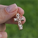 Золотой крестик 12194АКВ