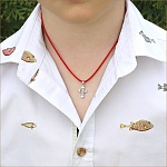 Серебряный крестик 14686АКВ