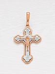 Золотой крестик 11942АКВ, взрослый