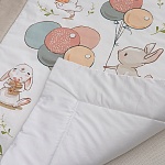 Детское одеяло 100х140 Зайчики и шарики