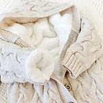 Утепленный комбинезон  "Остин" с капюшоном, крем-брюле